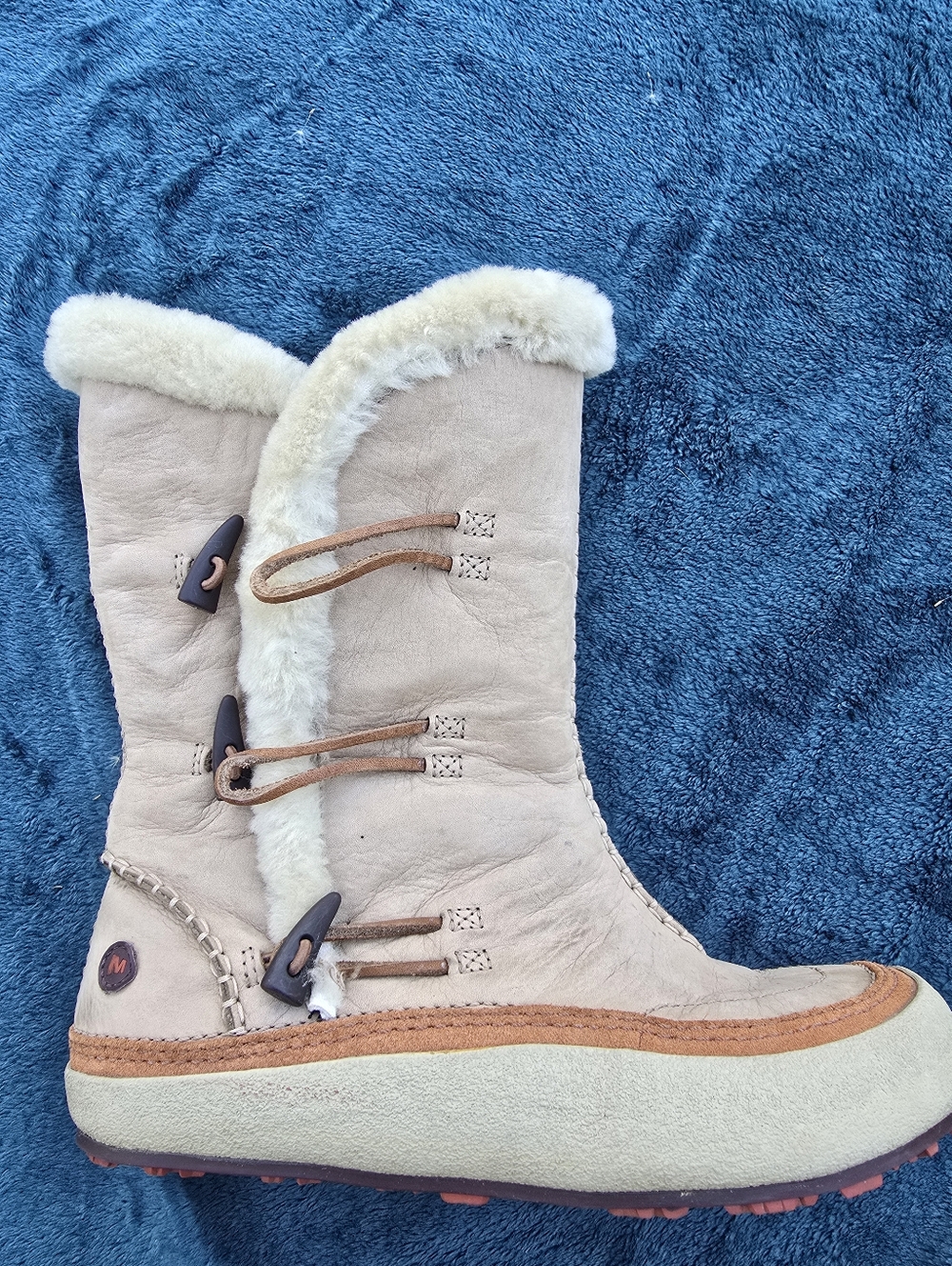 Merrill Women's Tan Shearling Winter Boots